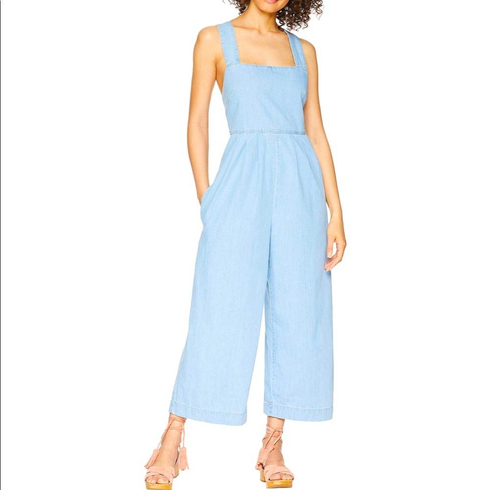 Free People Chambray Jumpsuit Size 4